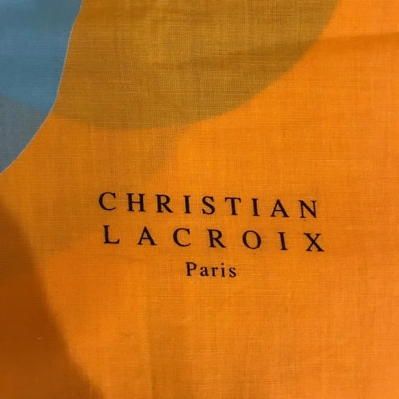 Vintage Christian Lacroix square cotton paréo wrap. One size. EUC